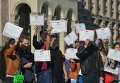 Флешмоб  в Киеве Мой Университет - территория без взяток!
