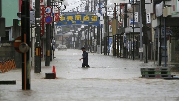 Наводнение в Японии. Архивное фото