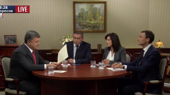 Интервью Порошенко: выборы, перемирие и демобилизация. Видео