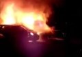 Пожар машин на Оболони в Киеве