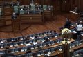 Премьера Косово забросали яйцами в парламенте. Видео