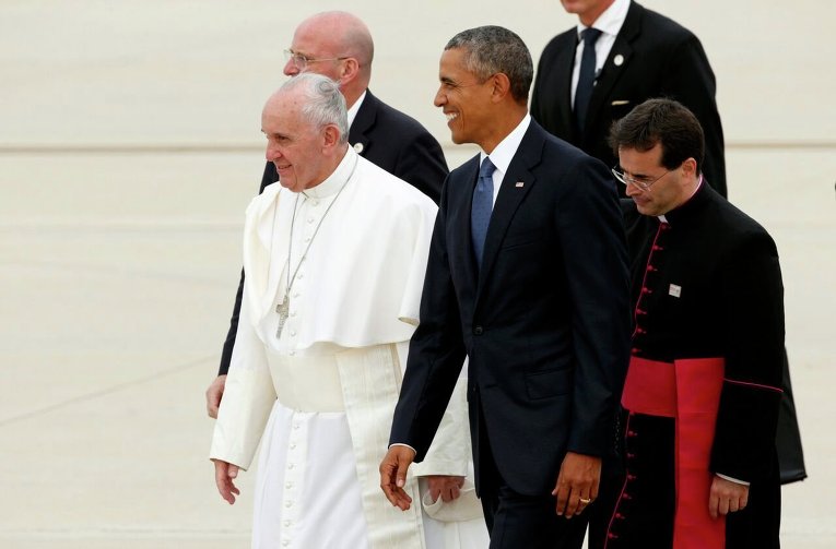 Папа Римский Франциск прибыл в США