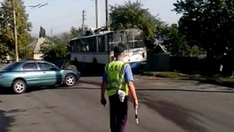 ДТП с главой ВГА Лисичанска: кадры с места инцидента