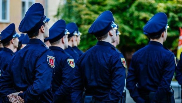 Патрульные полицейские в Одессе