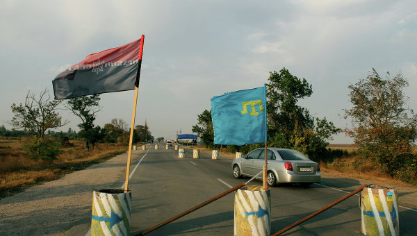 Блокада Крыма на Чонгаре. Архивное фото