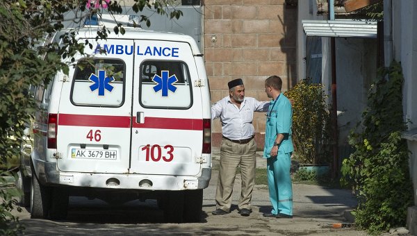 Нападение на станцию скорой помощи в Симферополе