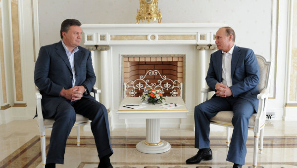 Встреча президента РФ Владимира Путина с Виктором Януковичем