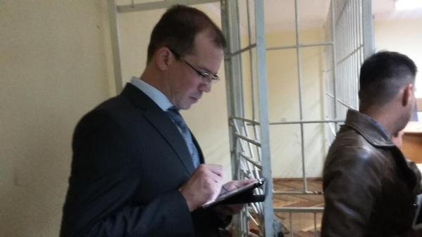 Консул России в Голосеевском суде Киева, где слушается дело россиян Ерофеева и Александрова