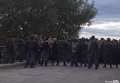 Бойцы Нацгвардии на месте столкновений в Маневинском районе Волынской области