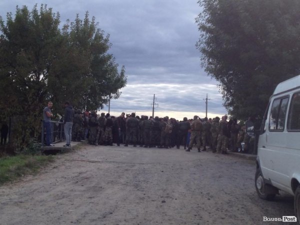 На месте столкновений в Маневинском районе Волынской области
