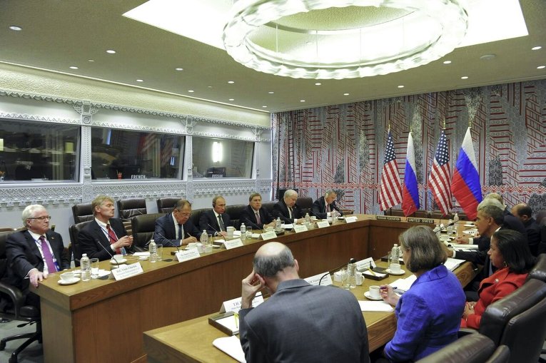 Российская и американская делегации проводят переговоры на Генассамблее ООН.