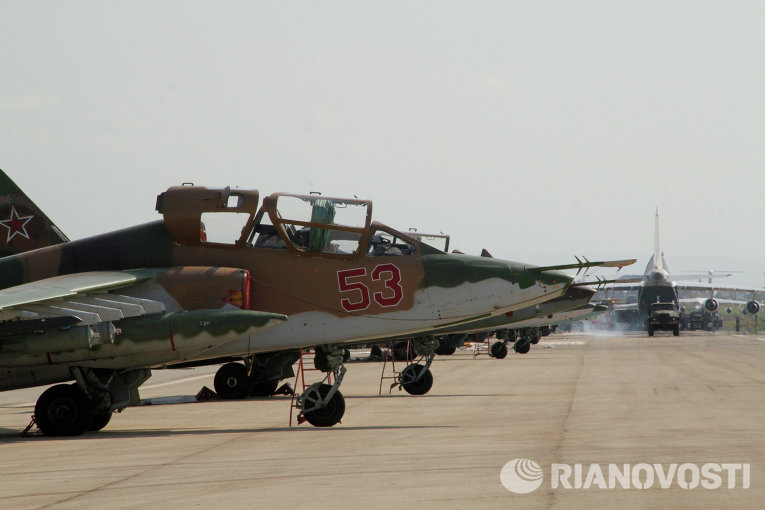 Российская боевая авиация на аэродроме Хмеймим в Сирии