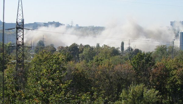 Взрыв на харьковском заводе Серп и молот