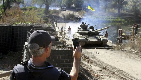 Отвод вооружений ВСУ калибром менее 100 мм в Луганской области