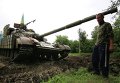 Отвод вооружений ВСУ калибром менее 100 мм в Луганской области (возле поселка Счастье)