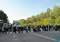 Нововолынские шахтеры перекрыли дорогу возле моста через Западный Буг