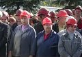 Шахтеры едут к президенту: 50 автобусов Краснолиманской отправляются в Киев. Видео