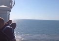 Паром сел на мель в Керченском проливе. Видео
