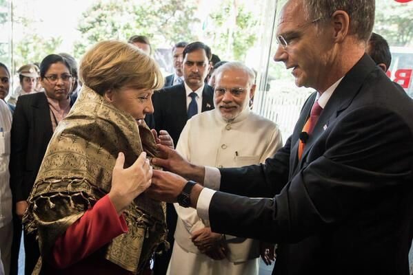 Визит канцлера Германии Ангелы Меркель в Индию.