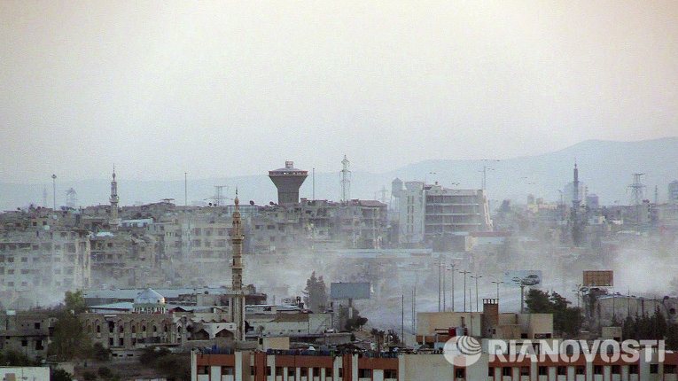 Боевые действия в пригороде Дамаска