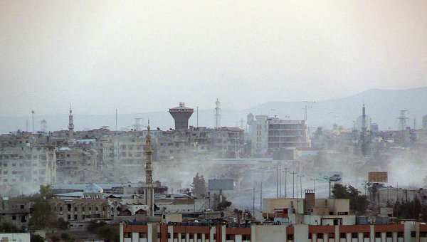 Ситуация в пригороде Дамаска. Архивное фото