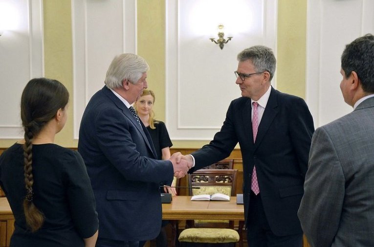 Встреча генерального прокурора Украины Виктора Шокина и посла США Джеффри Пайетта