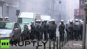 В Бельгии демонстрация против мер жесткой экономии переросла в массовые беспорядки