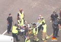 Спасение строителя, упавшего с моста в Хьюстоне (США)