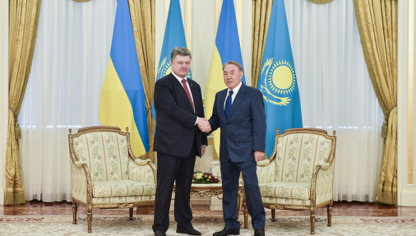 Петр Порошенко и Нурсултан Назарбаев