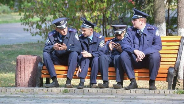 Милиционеры в Киеве