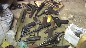 Ликвидация подпольного цеха по изготовлению оружия в Одессе. Видео
