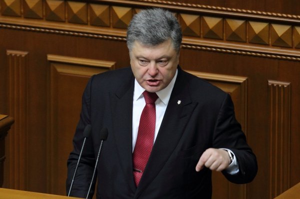 Президент Украины Петр Порошенко в Верховной Раде