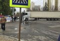 Акции протеста в Кишиневе. Блокирование движения транспорта