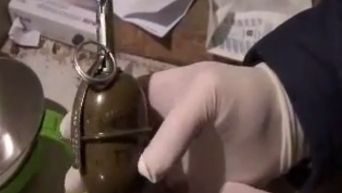 Изъятие 107 килограммов янтаря и гранаты РГД-5 в Ровно. Видео