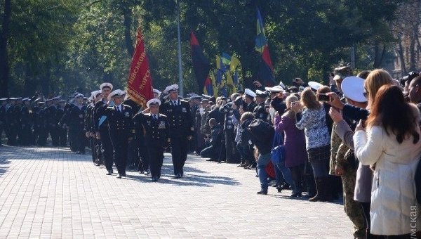Военный марш в Одессе ко Дню защитника Украины, 14 октября 2015 г