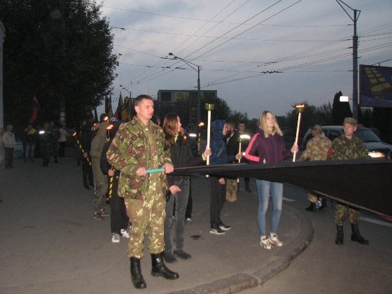 Факельное шествие в Ровно