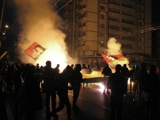 Факельное шествие в Ровно.