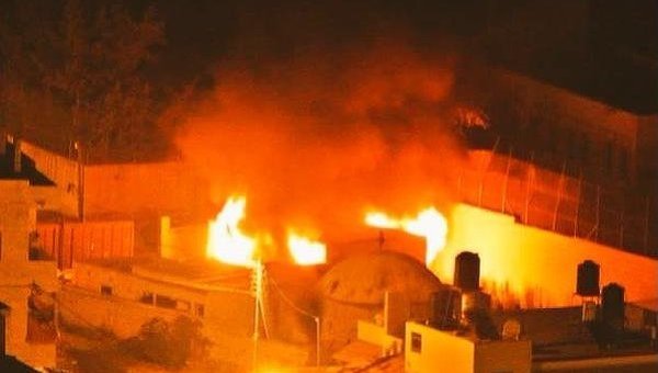 Палестинцы подожгли иудейскую святыню на Западном берегу реки Иордан
