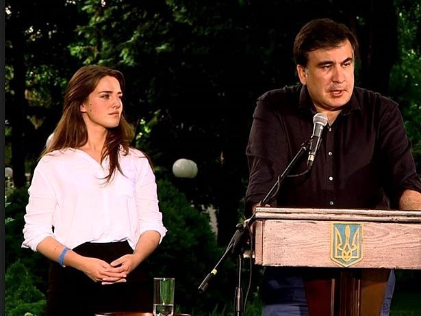 Михаил Саакашвили и Юлия Марушевская