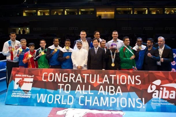 Братья Кличко на чемпионате мира в Катаре