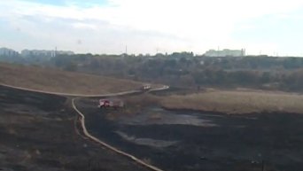 В Полтавской области загорелся торф. Видео