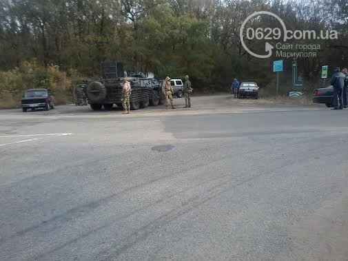 ДТП с военными в Мариуполе