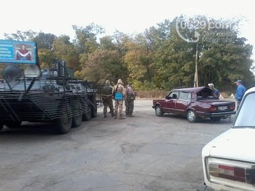 ДТП с военными в Мариуполе