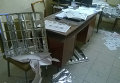 Повреждения в результате взрыва в офисе партии Видродження в Желтых водах (Днепропетровская область)