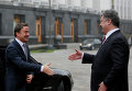 Президент Украины Петр Порошенко и премьер-министр Люксембурга Ксавье Беттель