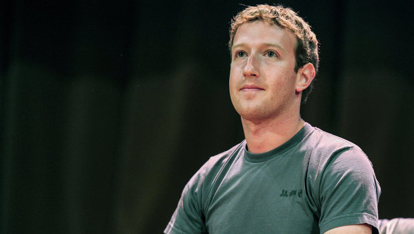Создатель крупнейшей мировой социальной сети Facebook Марк Цукерберг