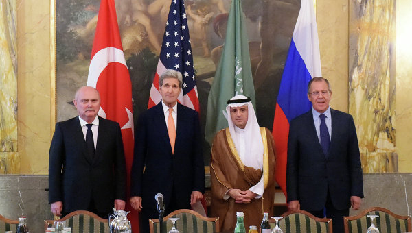 Министерская встреча России, США, Саудовской Аравии и Турции по Сирии в Вене. Архивное фото