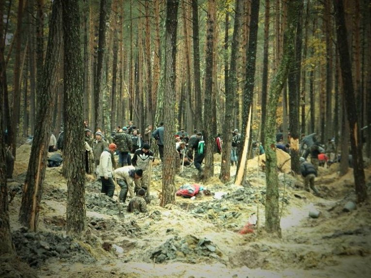 Нелегальные добытчики янтаря в Волынской области
