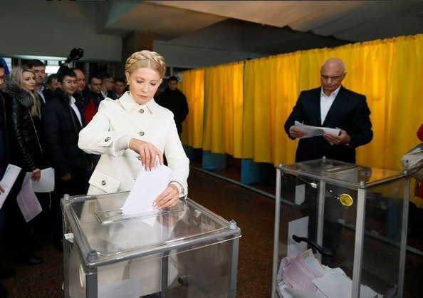 Юлия Тимошенко на выборах