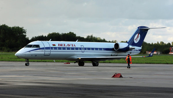 Пассажирский самолет Boeing 737 авиакомпании Белавиа
